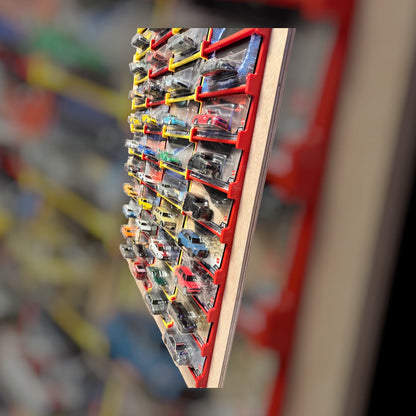 Wand display voor hot wheels kaarten