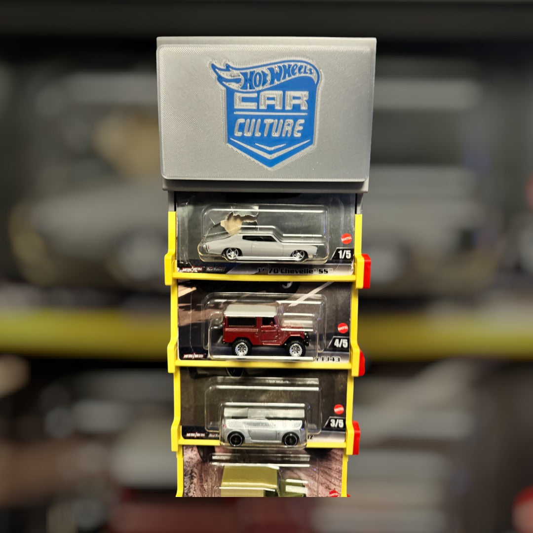 Wand display voor hot wheels kaarten