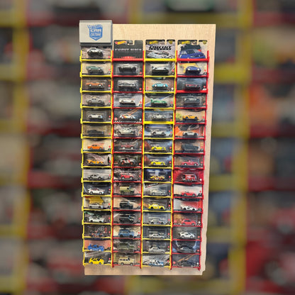 Wand display voor hot wheels kaarten