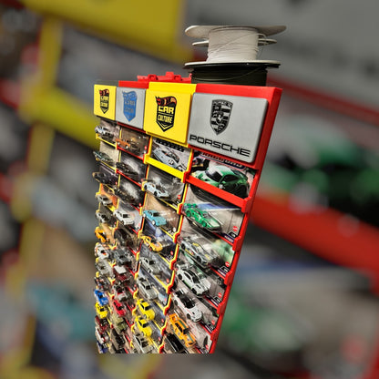Wand display voor hot wheels kaarten