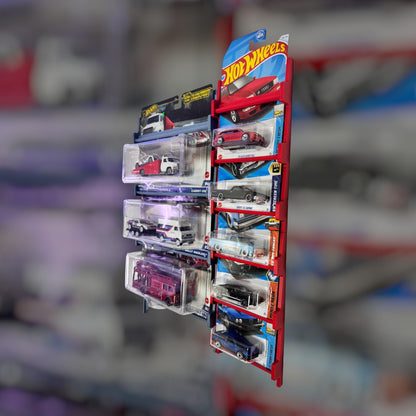 Wand display voor hot wheels kaarten