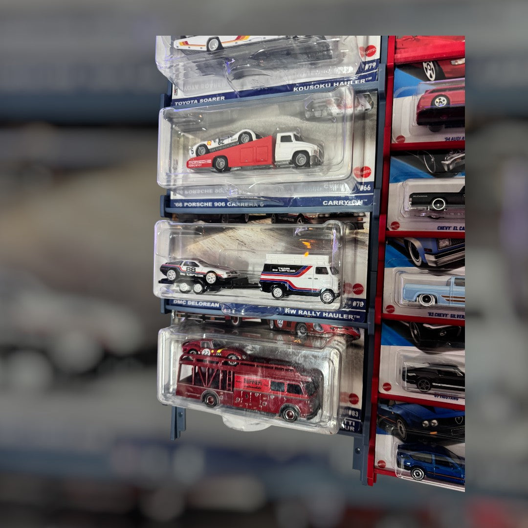 Wand display voor hot wheels kaarten